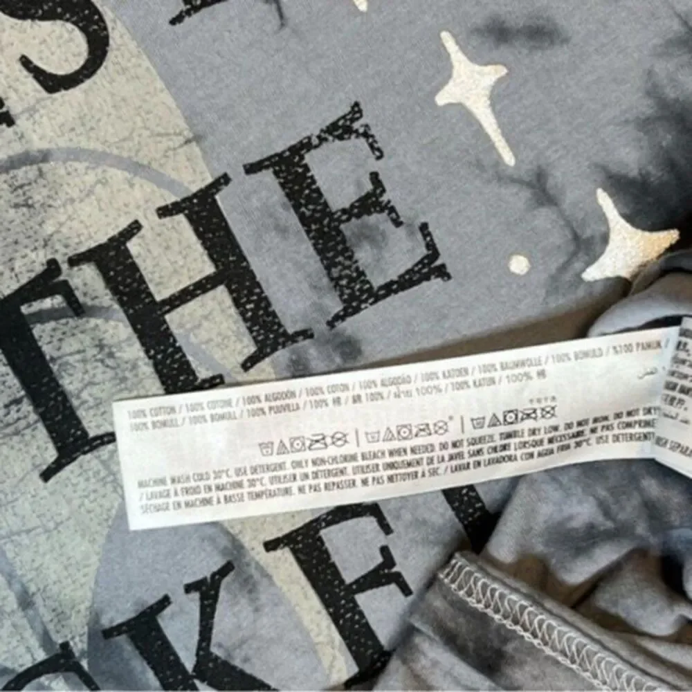 Maleficent Men's T-shirt tie-dye‎ Grey/Black